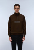 Box Logo Half-Zip Sweatshirt Dark Brown - 3