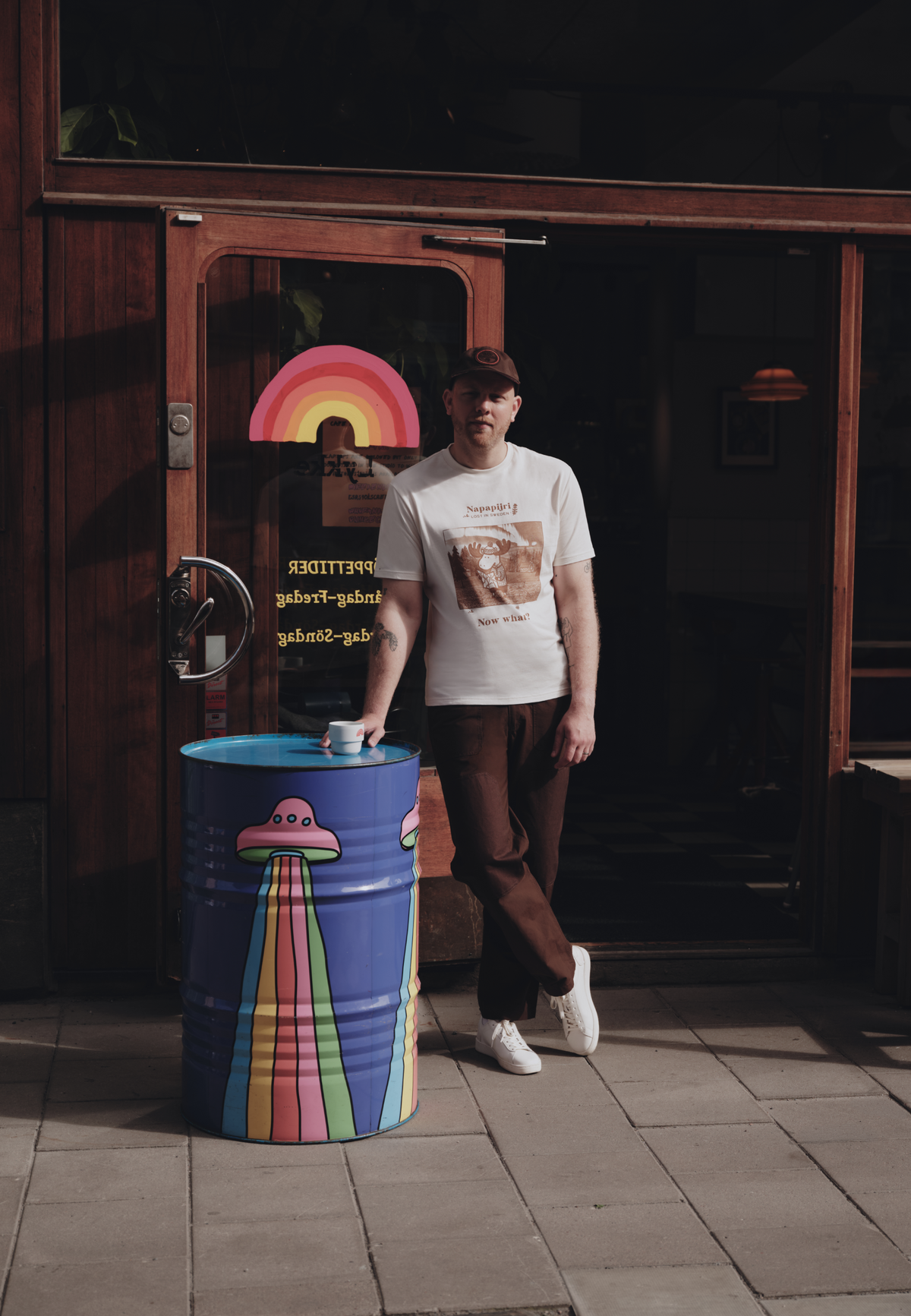 Napapijri T-Shirt a Maniche Corte Cabin Bianco Whisper Uomo - 6
