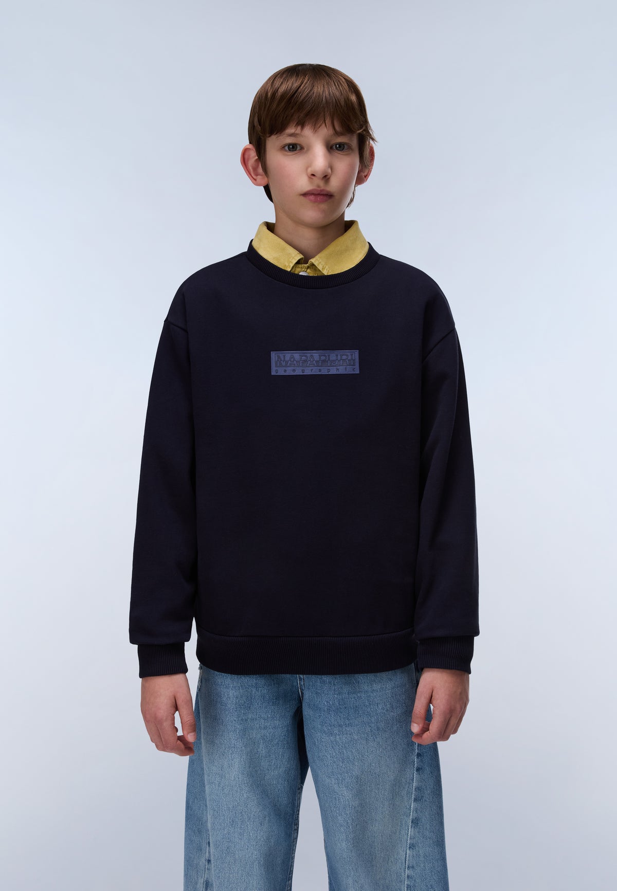 New Box Logo Sweatshirt Dark Blue - 3