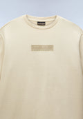 New Box Logo Sweatshirt Beige N5E - 5