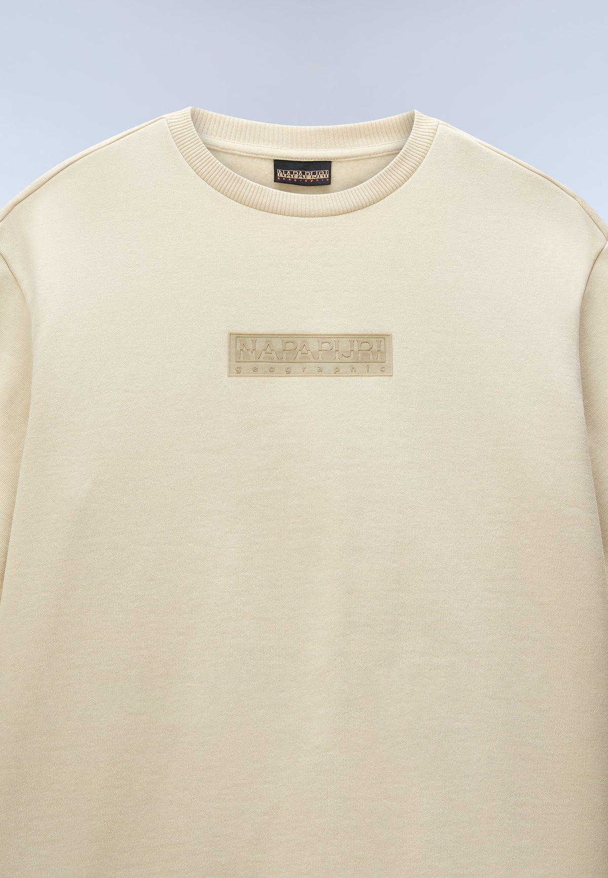 New Box Logo Sweatshirt Beige N5E - 5