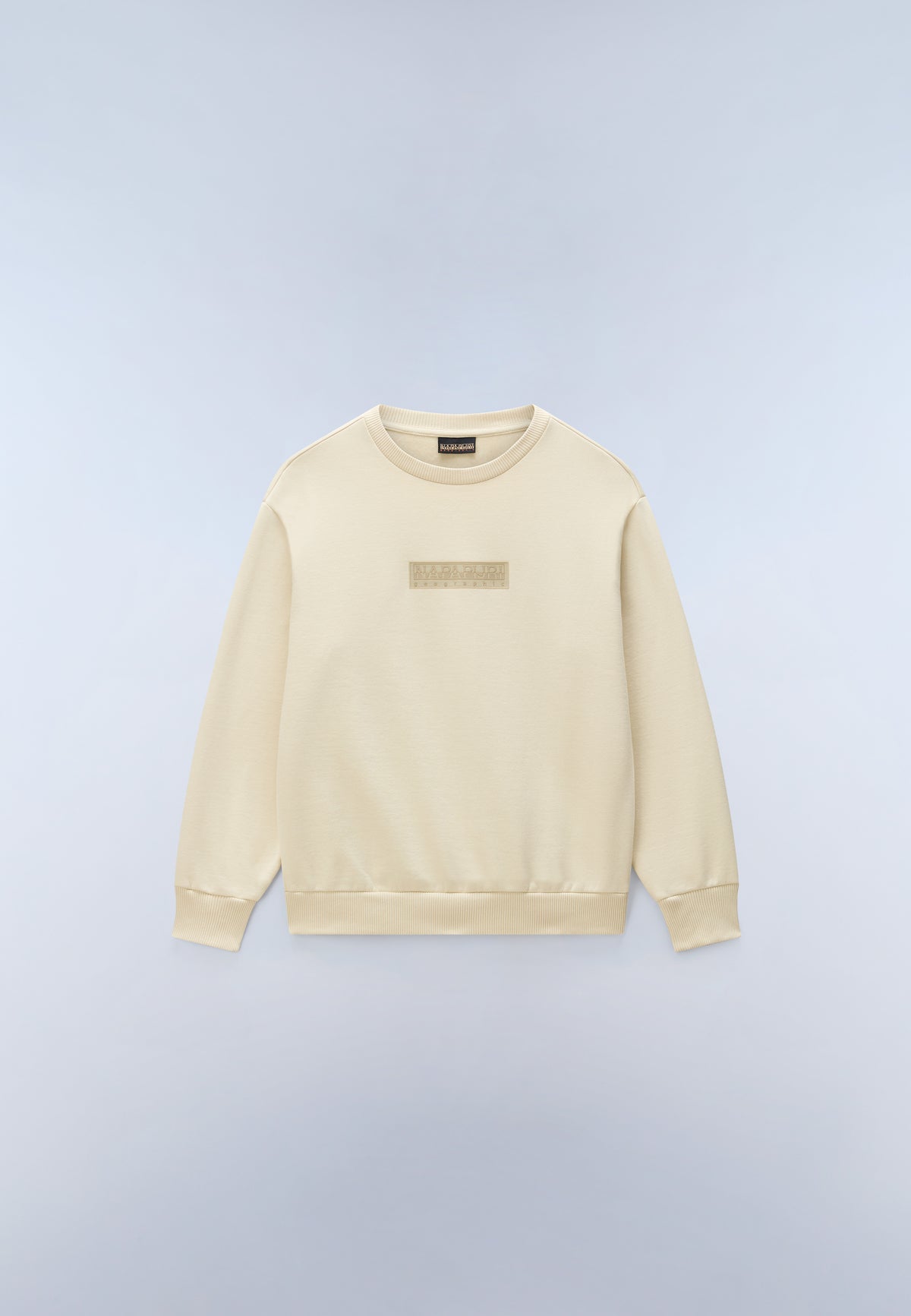 New Box Logo Sweatshirt Beige N5E - 1