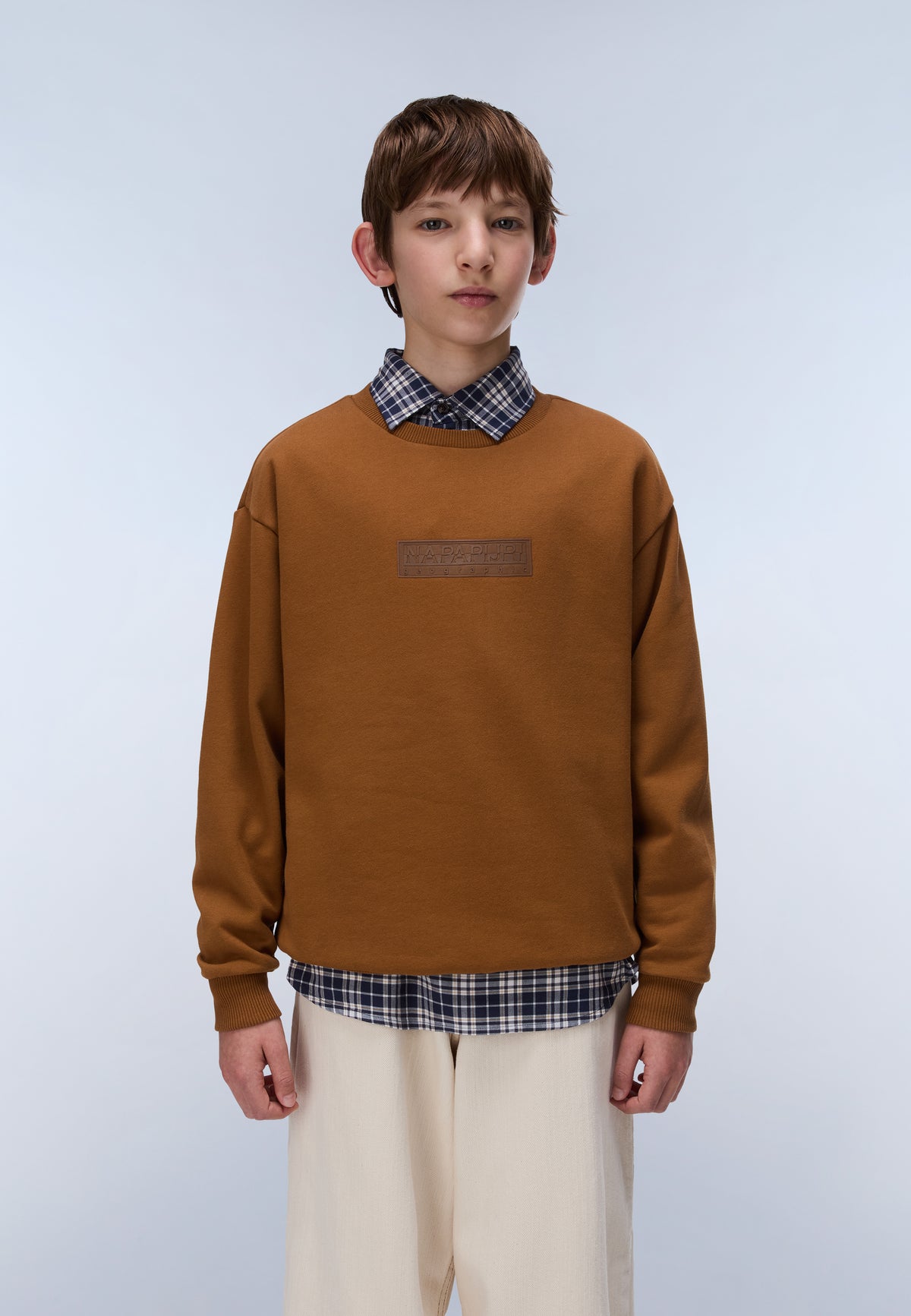 New Box Logo Sweatshirt Brown - 3
