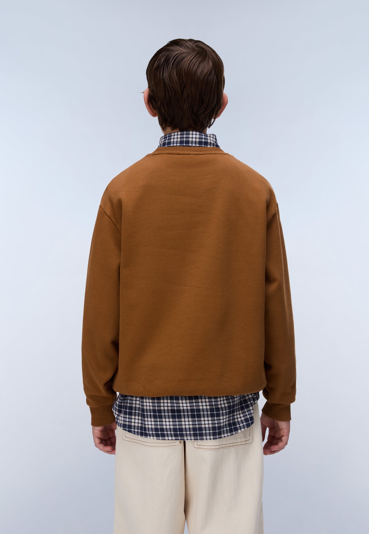 New Box Logo Sweatshirt Brown - 4