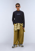 New Box Logo Long-Sleeve T-Shirt Dark Blue - 2