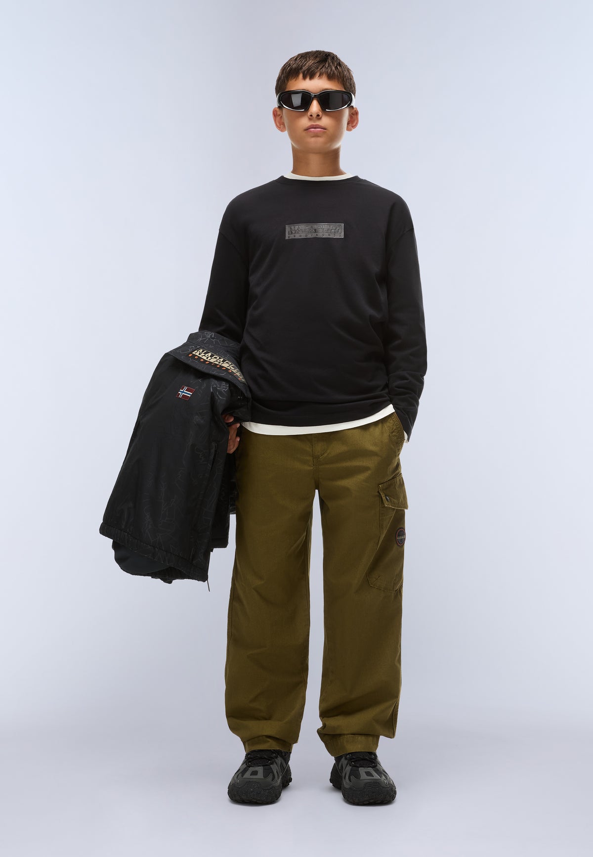 New Box Logo Long-Sleeve T-Shirt Black - 2