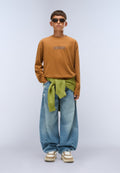 New Box Logo Long-Sleeve T-Shirt Brown - 2
