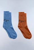 Atlas Socks Orange Blue - 1