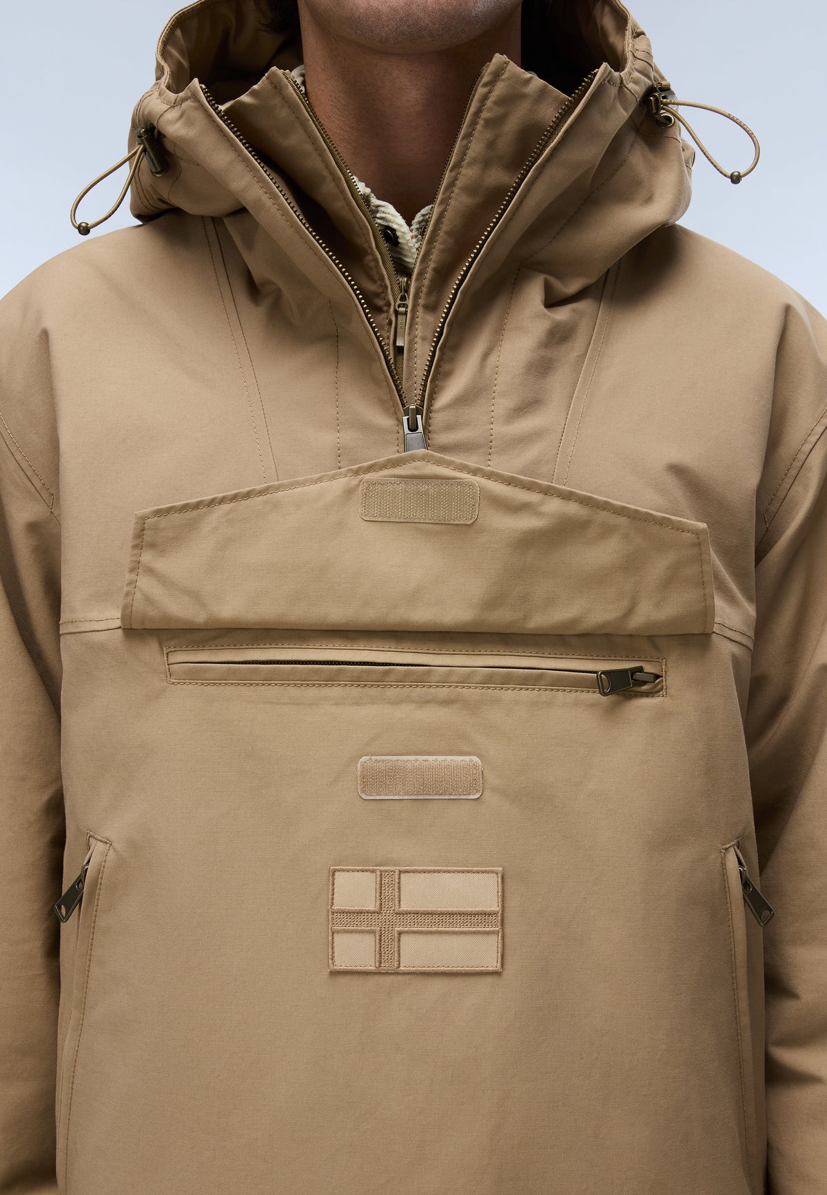 Rainforest Next Cotton Anorak Jacket Beige Petrified Oak - 8