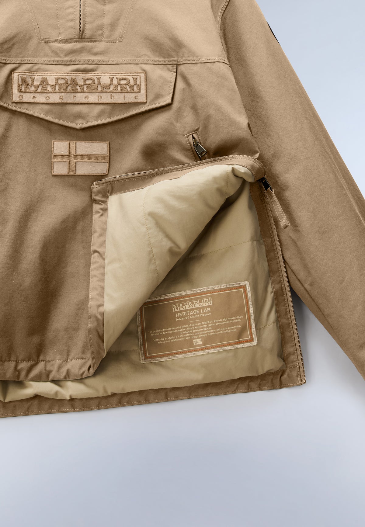 Rainforest Next Cotton Anorak Jacket Beige Petrified Oak - 9