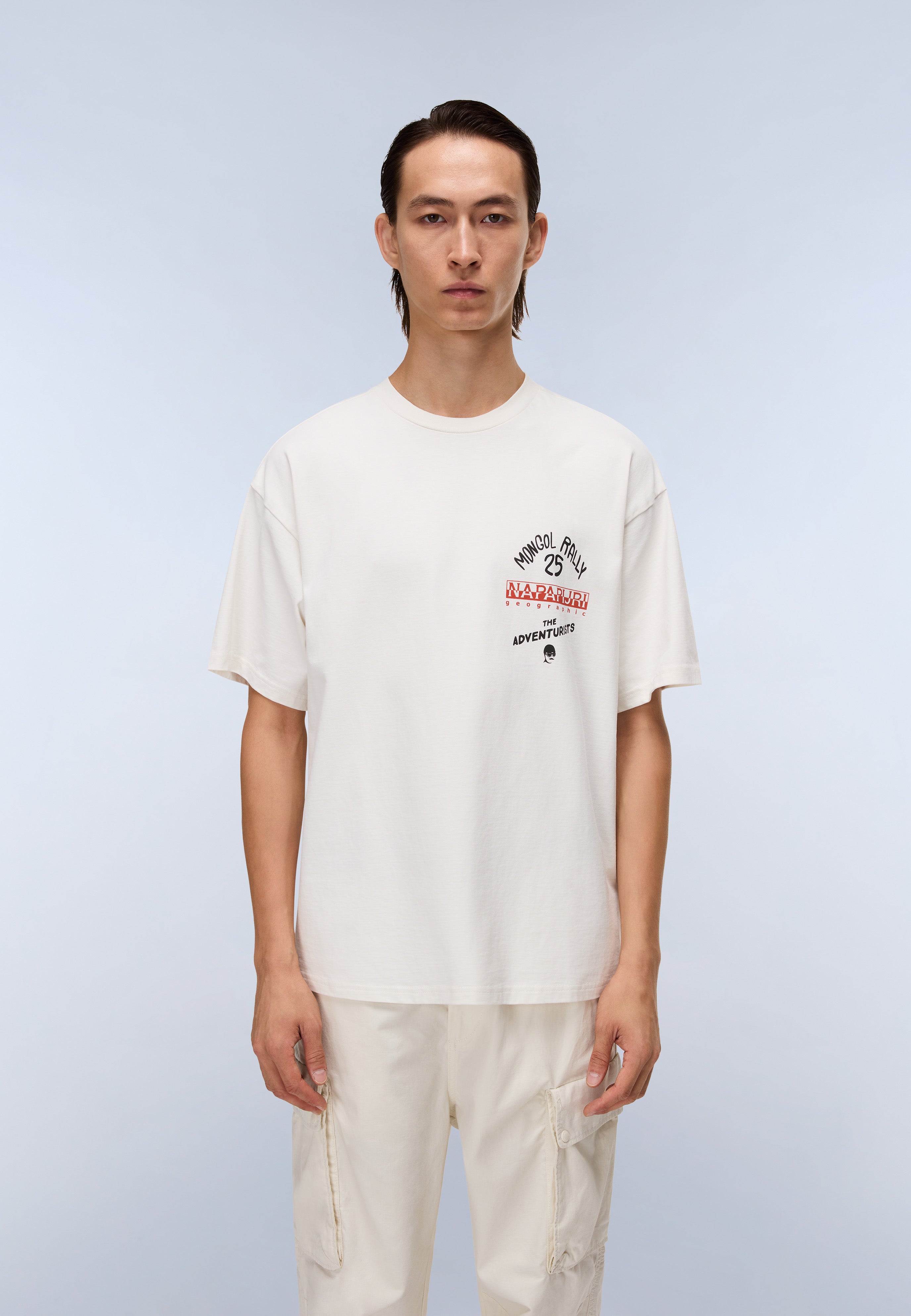 Tシャツ・カットソー NAPAPIJRI Men T-shirt White NP0A4IMS N1A1 Napapijri x The Adventurists Official T-Shirt | | Napapijri GB