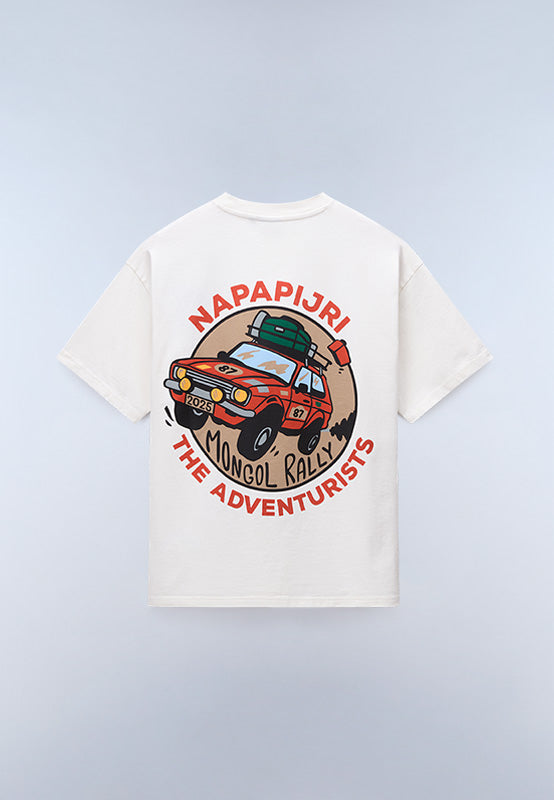 T-shirt Édition Limitée Napapijri x The Adventurists Blanc FXF - 1