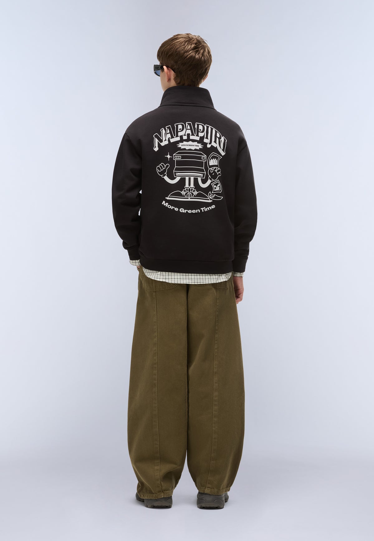 Sweatshirt mit Kurzem Reißverschluss Tipi  - 2