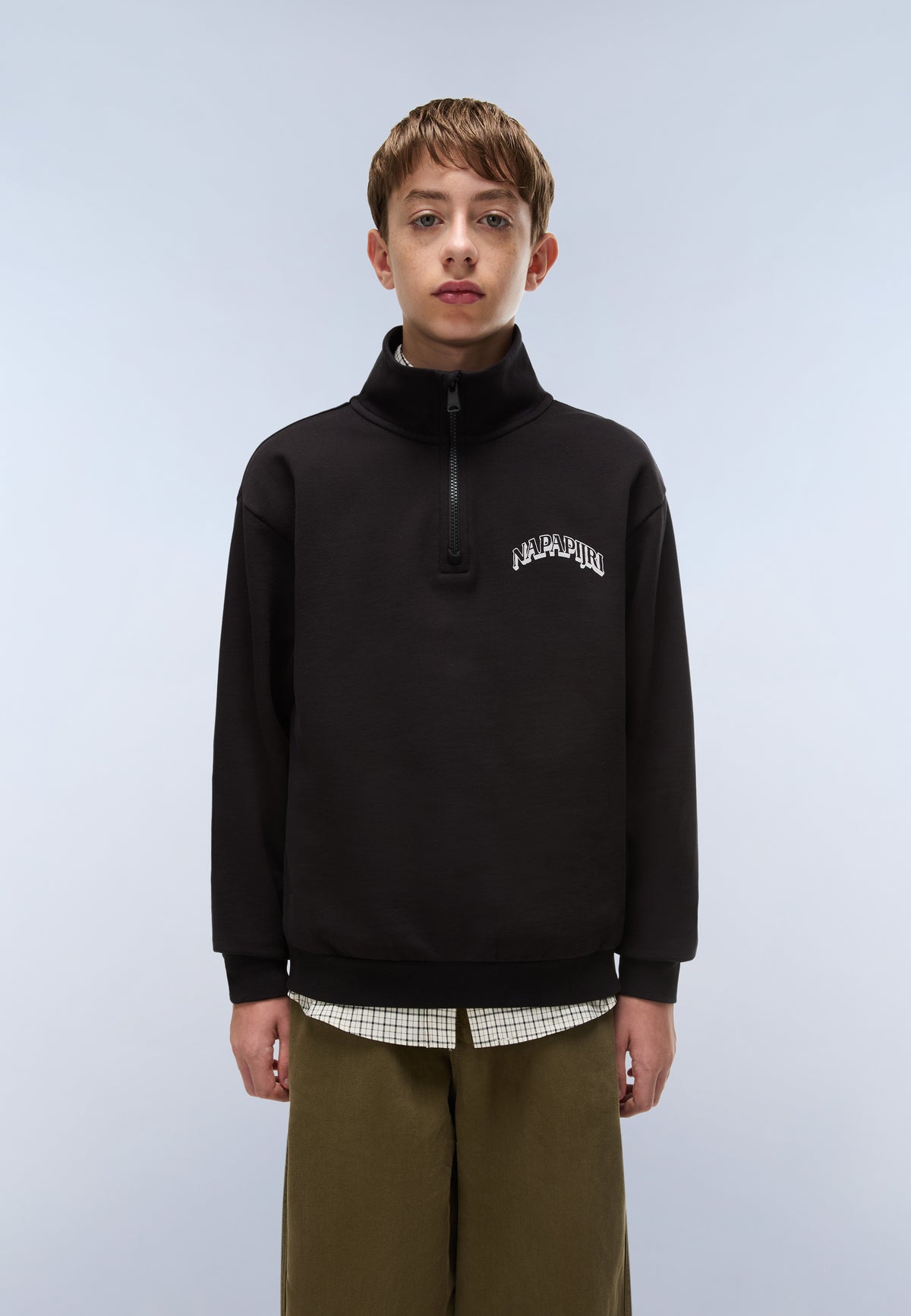 Sweatshirt mit Kurzem Reißverschluss Tipi  - 3