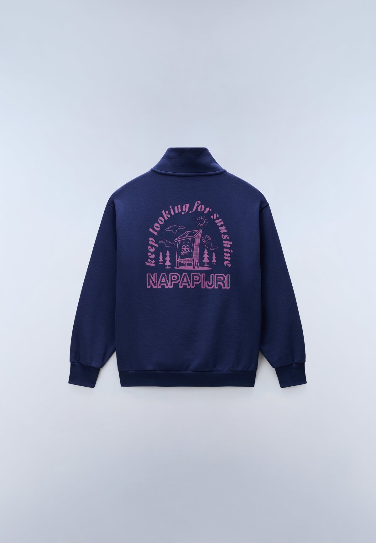 Felpa con Mezza Zip Tipi  - 1