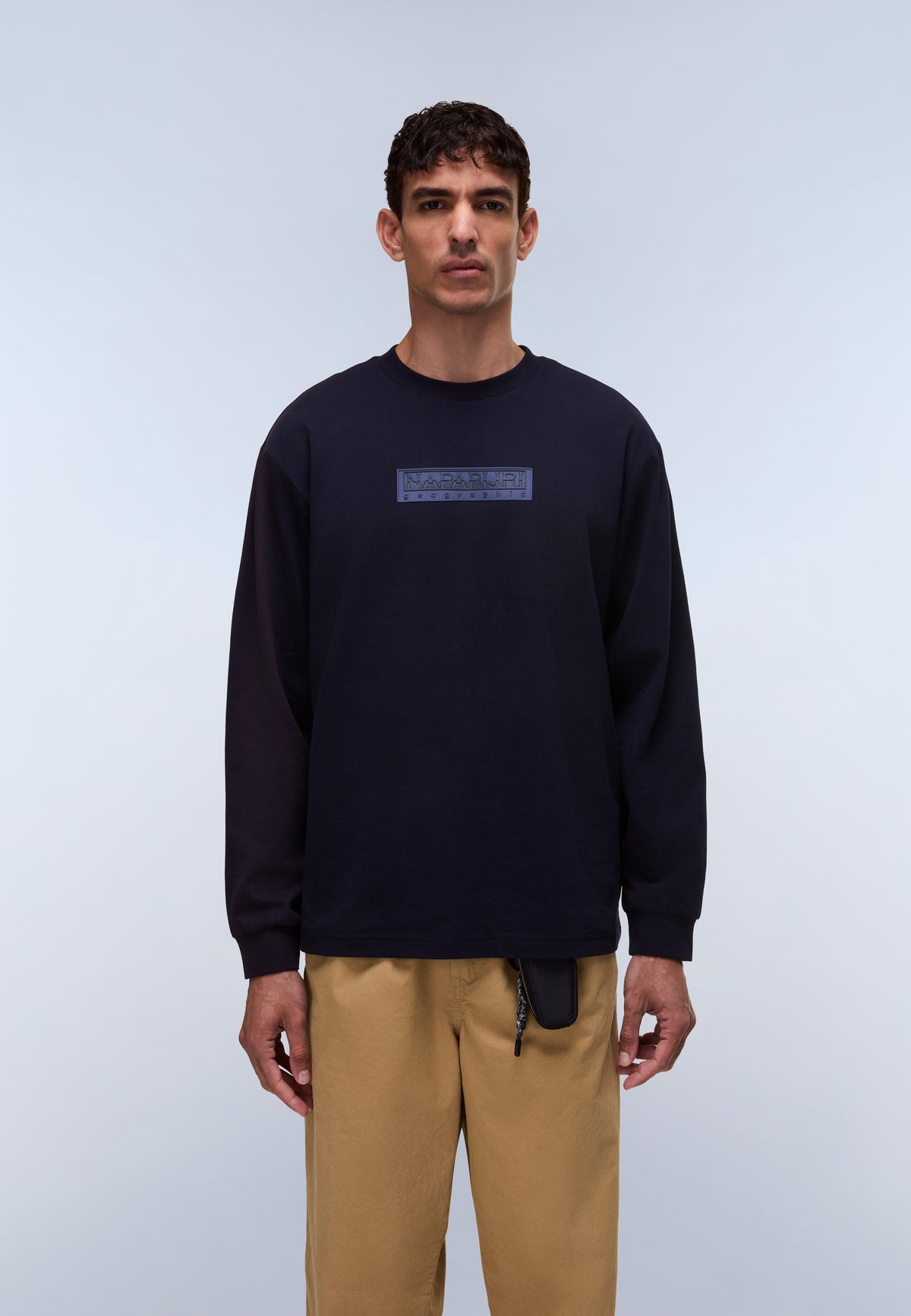 Box Logo Long Sleeve T-Shirt Dark Blue - 3