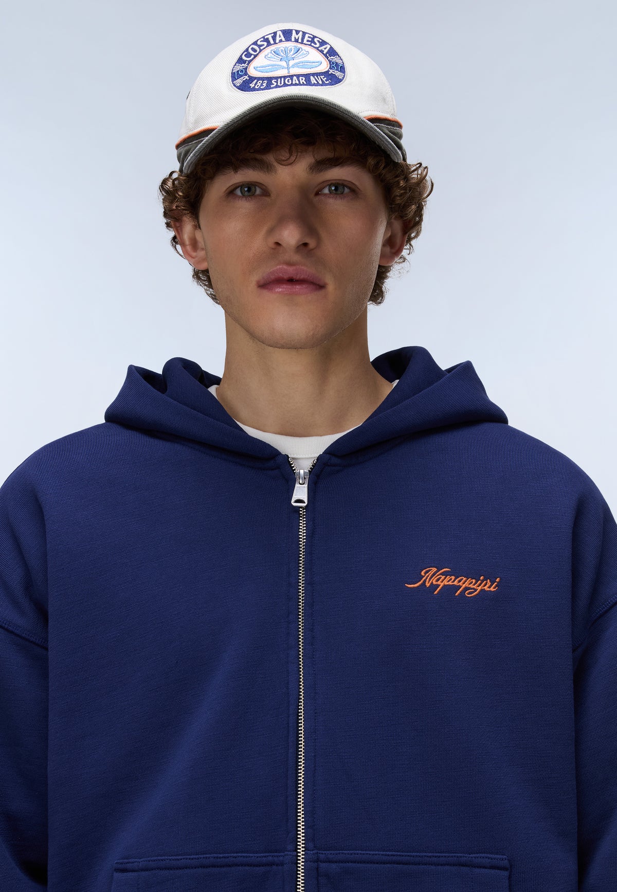 Uyuni French Terry Hoodie Blue Academy - 2