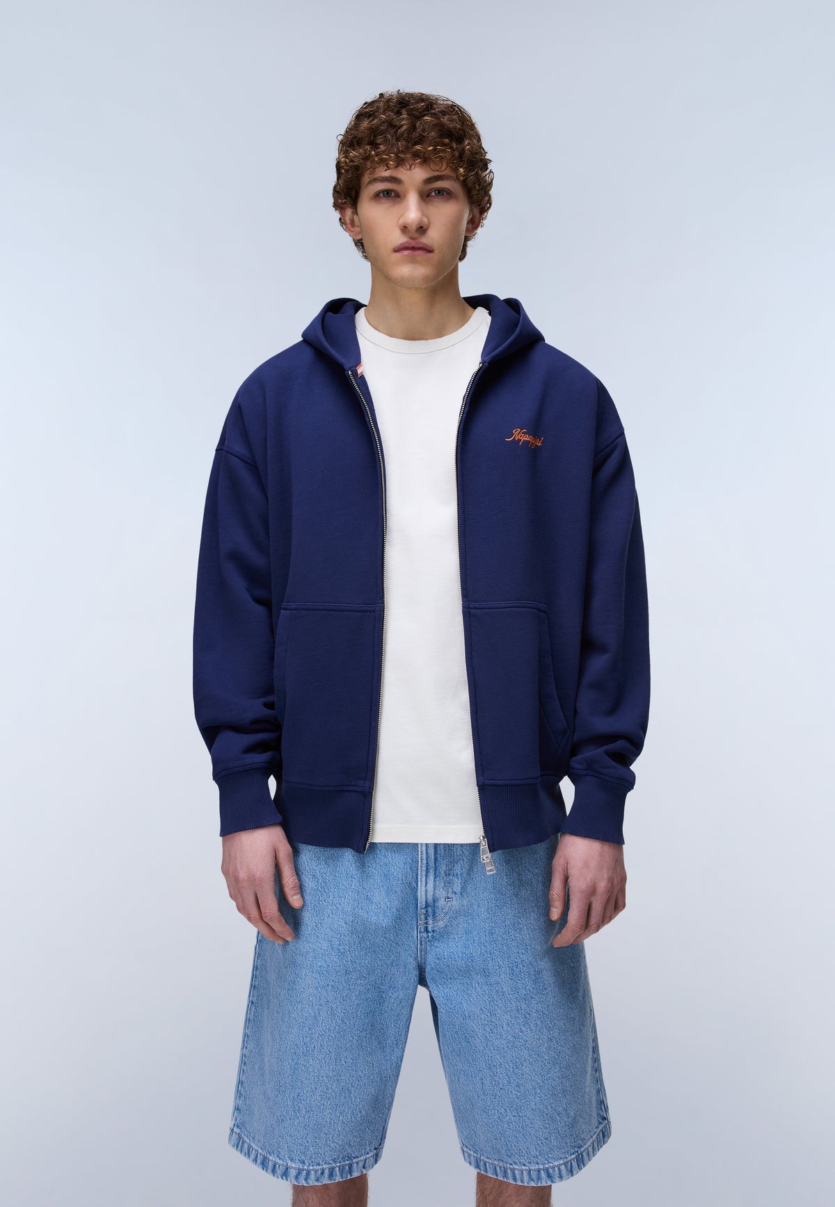 Uyuni French Terry Hoodie Blue Academy - 4