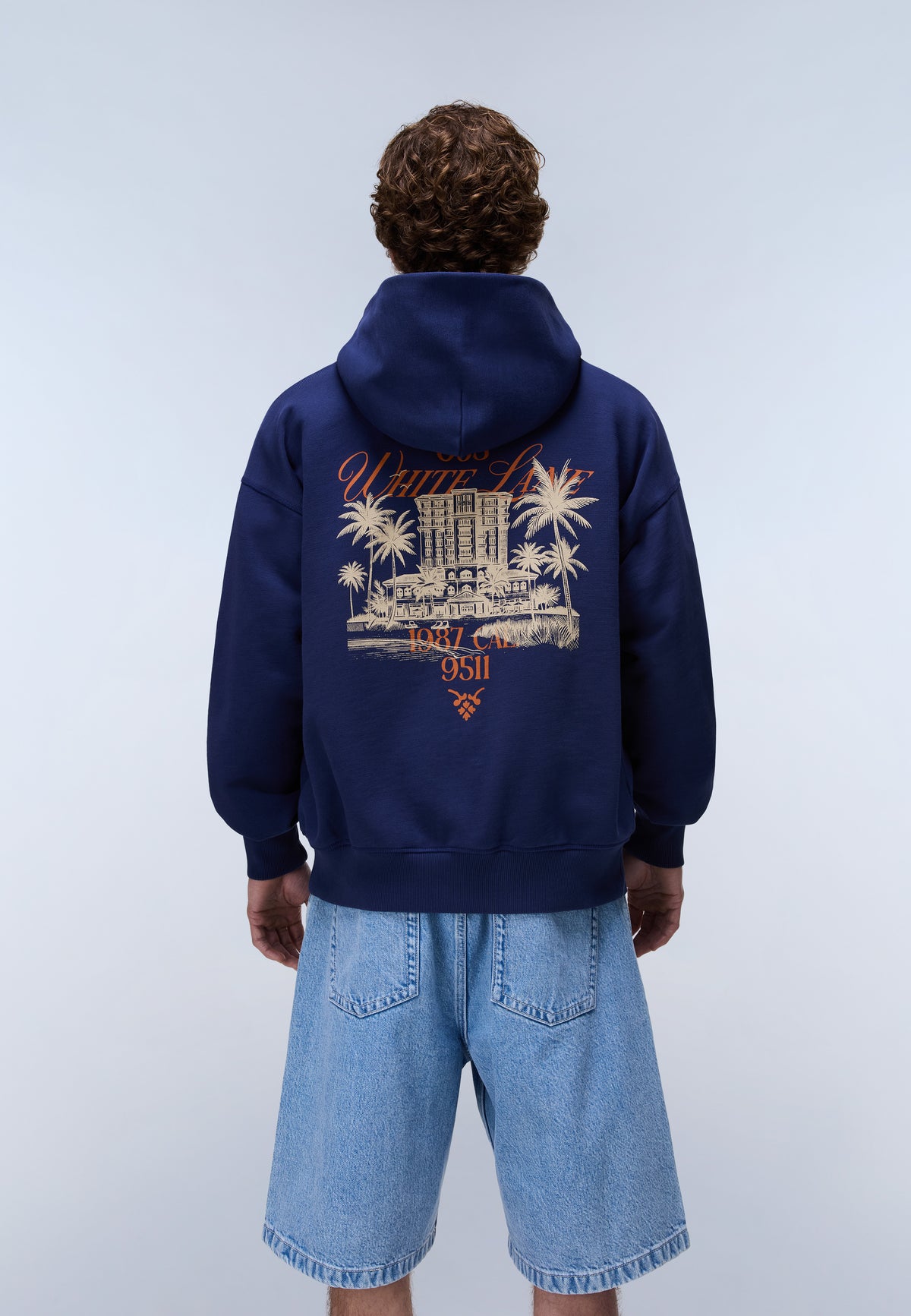 Uyuni French Terry Hoodie Blue Academy - 6