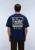 Napapijri Kurzarm-T-Shirt Teza Blau Academy Herren - 5