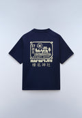 Napapijri Kurzarm-T-Shirt Teza Blau Academy Herren - 1