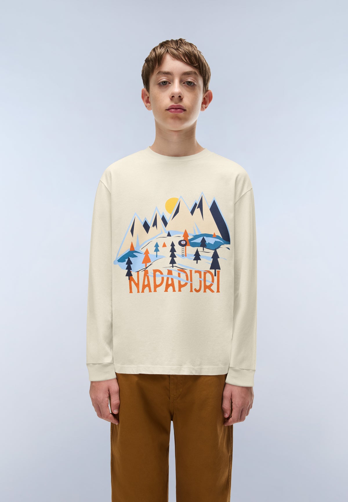 Ellis Long-Sleeve T-Shirt Beige N5E - 3