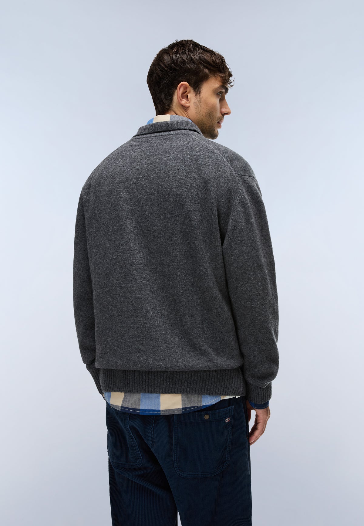 Napapijri Polo-Pullover Ordin Mittelgrau Herren - 5