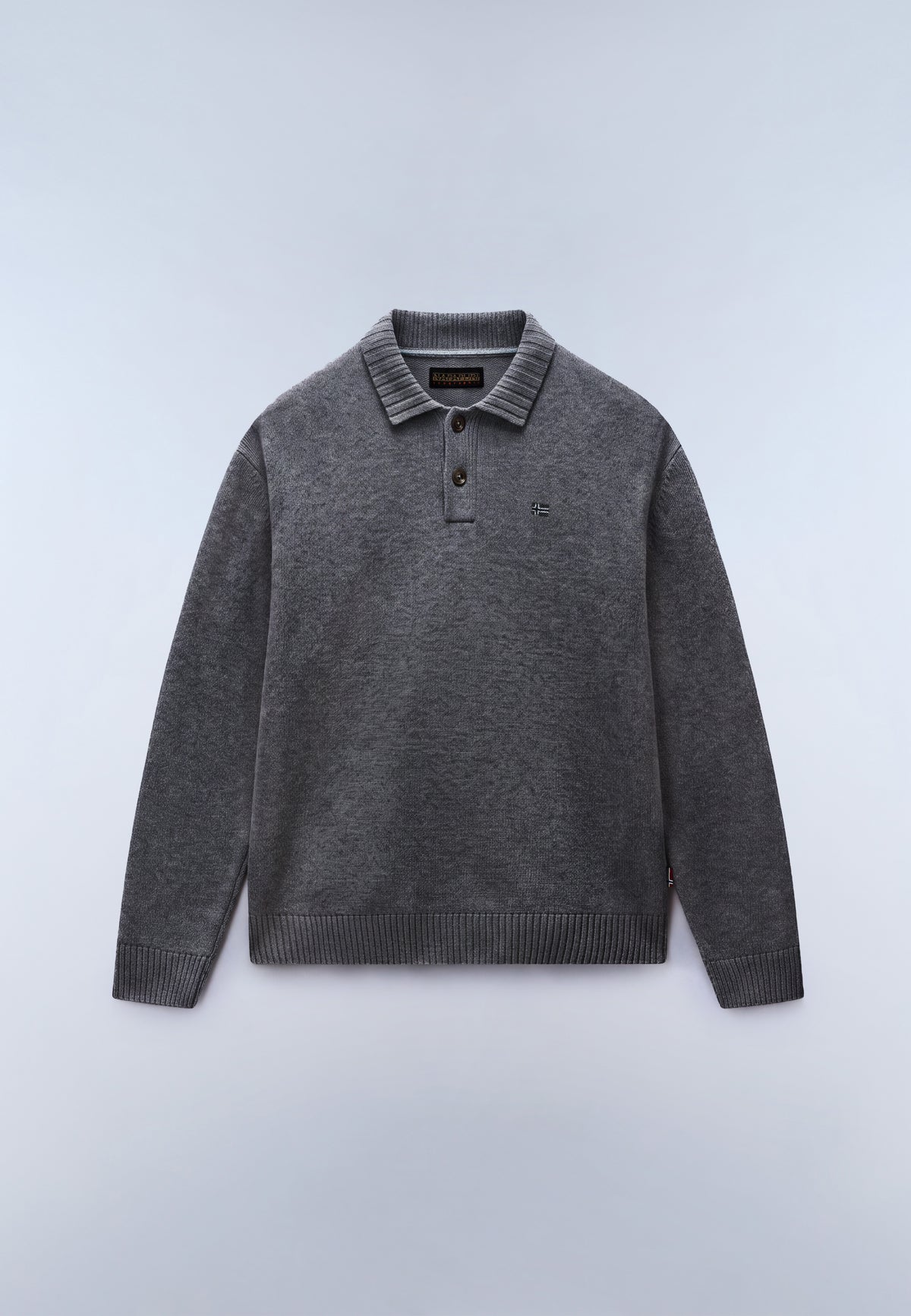 Napapijri Polo-Pullover Ordin Mittelgrau Herren - 1