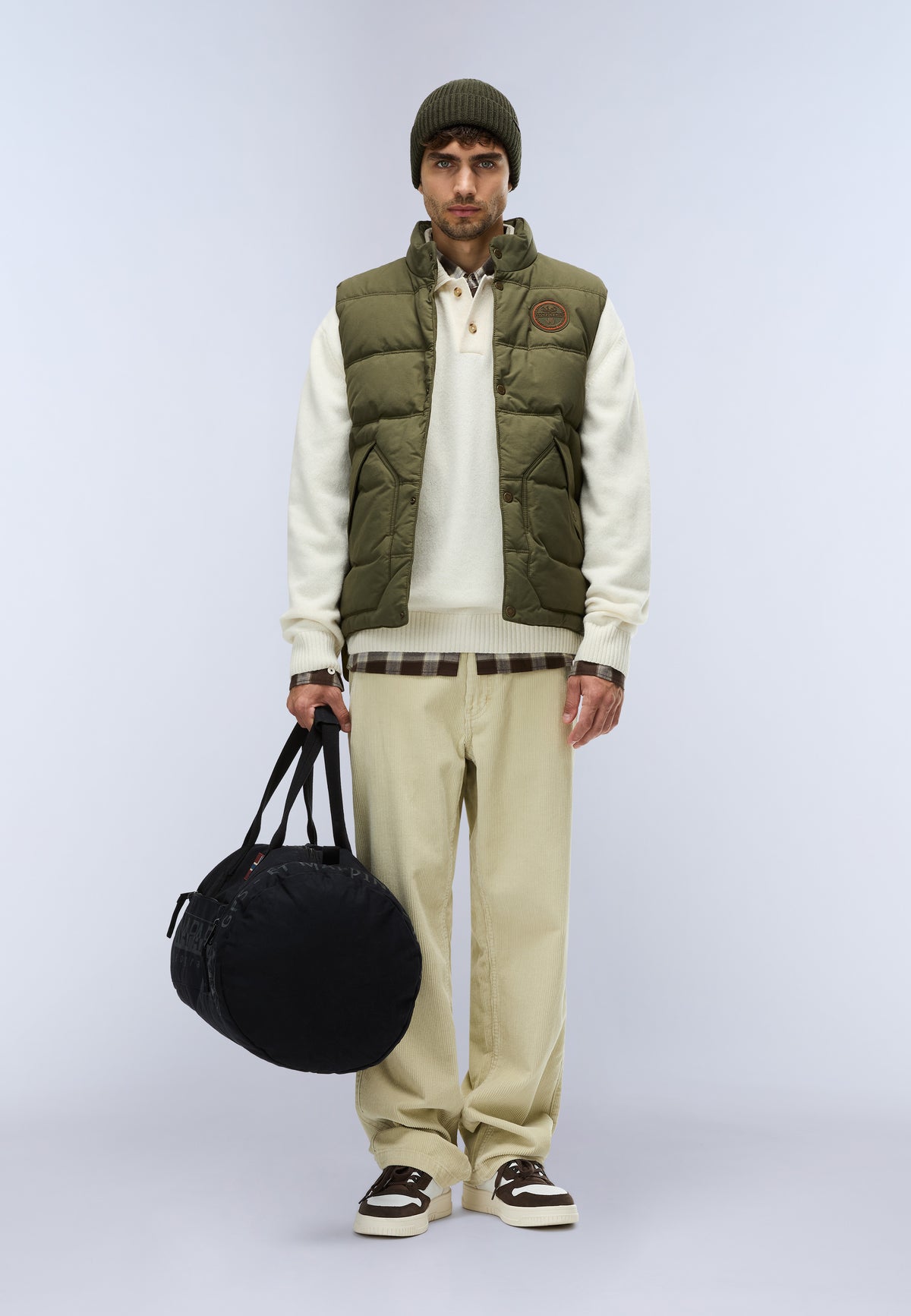Napapijri Pull Polo Ordin Blanc Homme - 3