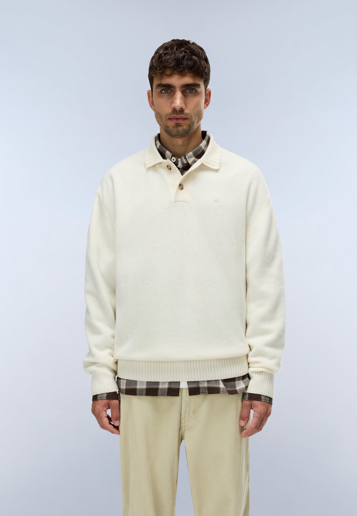 Napapijri Pull Polo Ordin Blanc Homme - 4