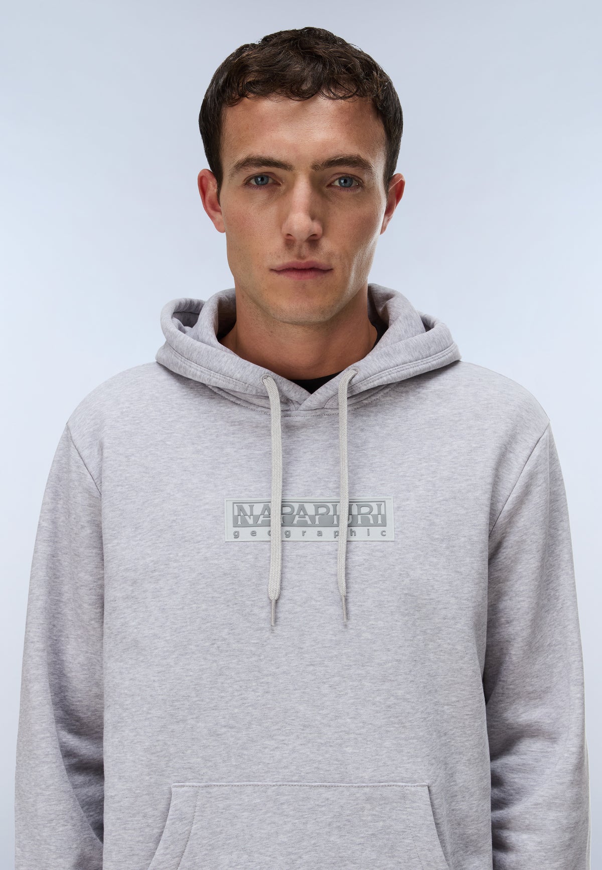 Box Logo Hoodie Light Grey - 2