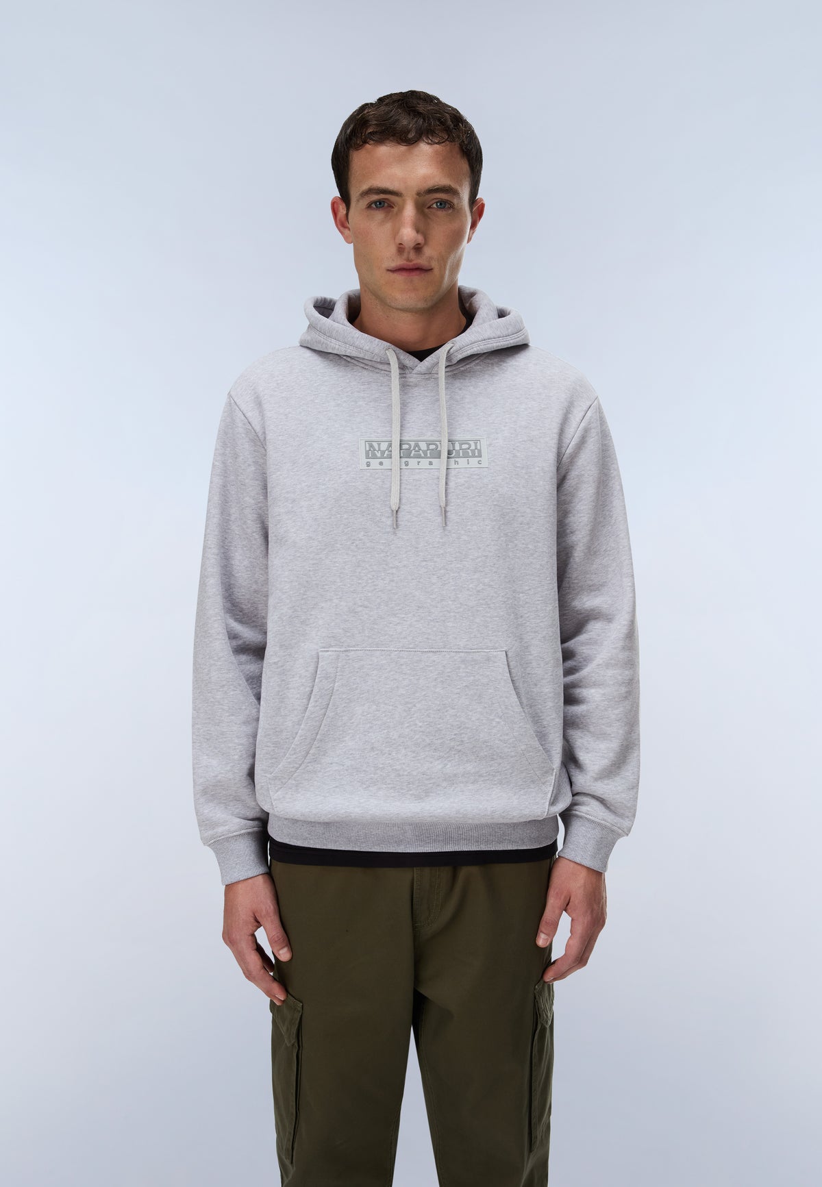 Box Logo Hoodie Light Grey - 3