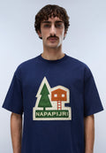Napapijri Trahus Short-Sleeve T-Shirt Blue Academy Men - 2