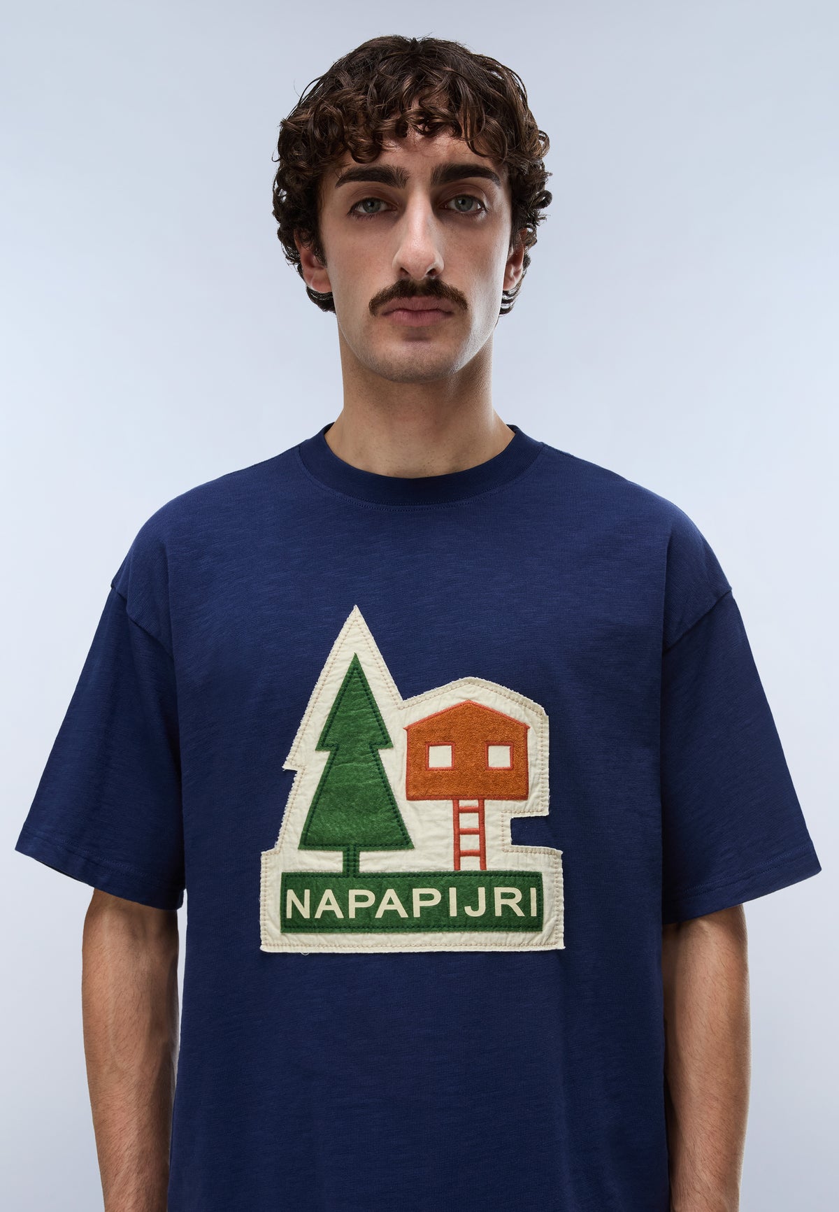 Napapijri Trahus Short-Sleeve T-Shirt Blue Academy Men - 2